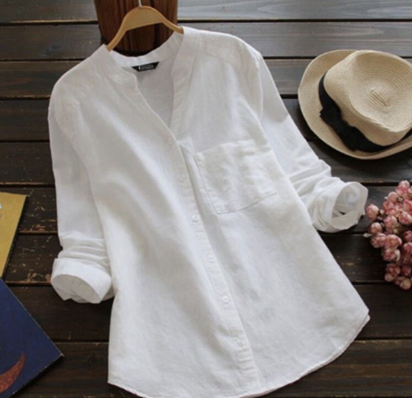 Sophia - Casual linen and cotton shirt