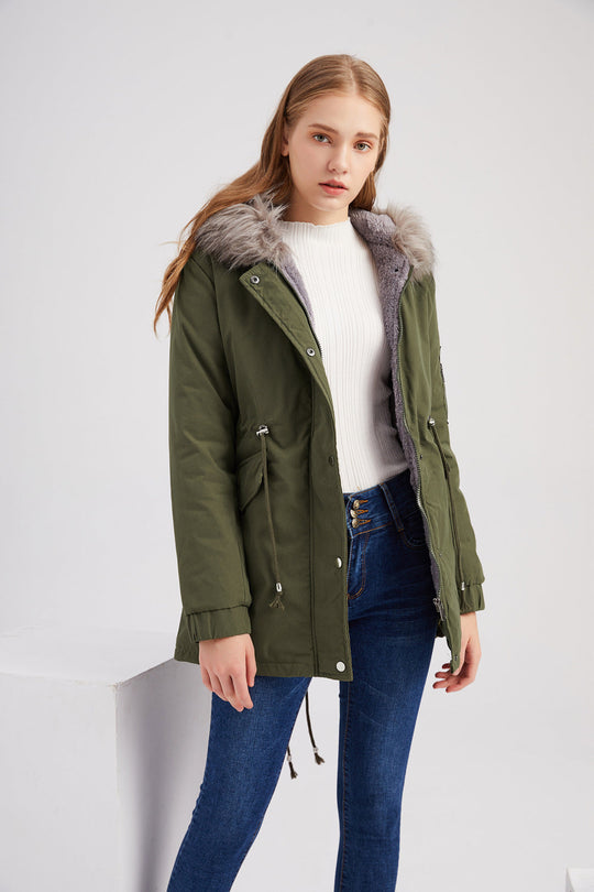 PETA - Faux Fur Hooded Parka Jacket