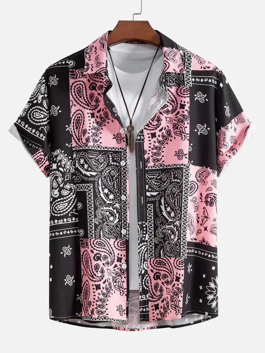 Paisley Print Button Up Shirt