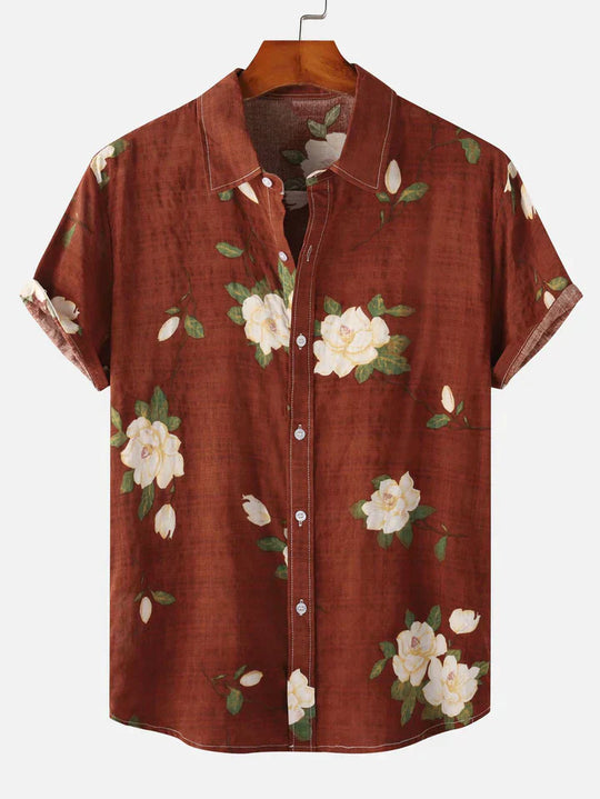 Floral Print Button Up Shirt