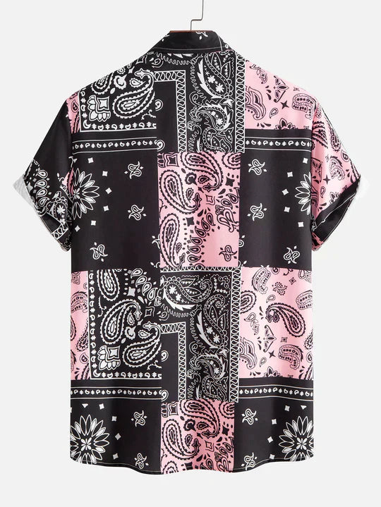 Paisley Print Button Up Shirt