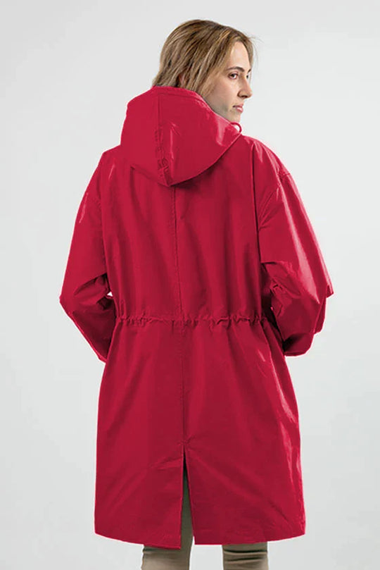 Jade - Water Resistant Oversized Hooded Windbreaker Rain Jacket