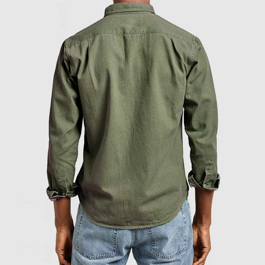 Ethan - Gentleman's Casual Cotton Basic Shirt