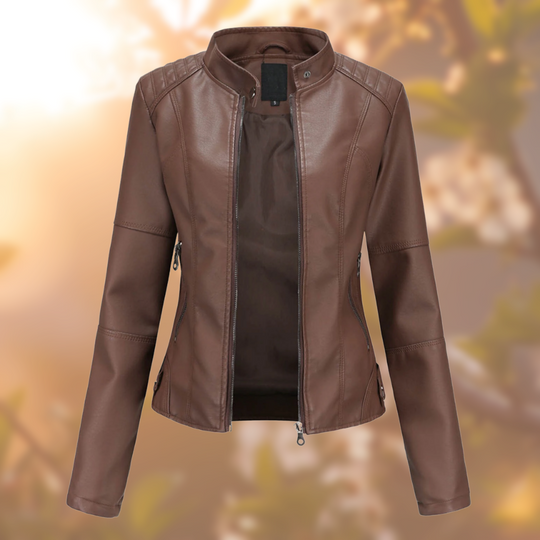 Sofia -  Stylish Leather Jacket