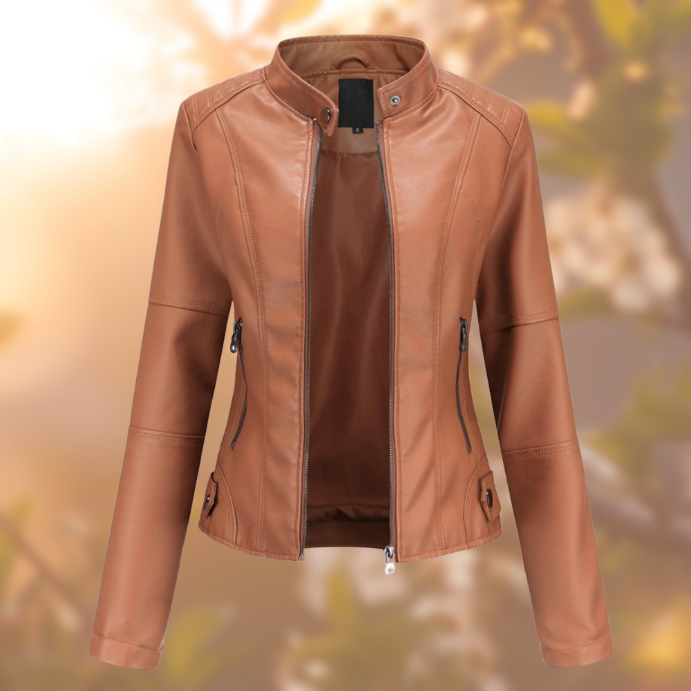 Sofia -  Stylish Leather Jacket