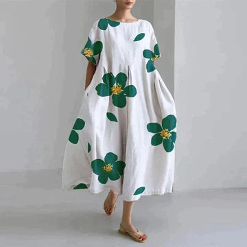 Flora - Women's dress with print