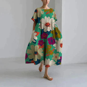 Flora - Women's dress with print