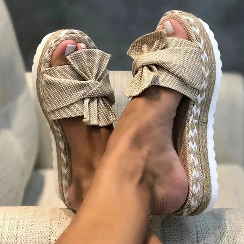 Alisson - Orthopedic Bowknot Wedge Sandals