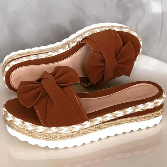 Alisson - Orthopedic Bowknot Wedge Sandals