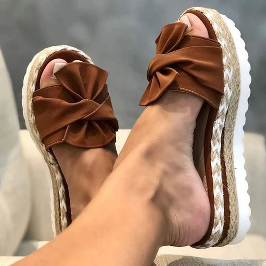 Alisson - Orthopedic Bowknot Wedge Sandals