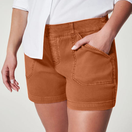 KINSLEY - Stretch Pull-On Denim Shorts