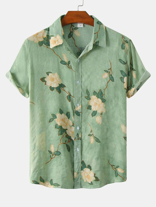 Floral Print Button Up Shirt