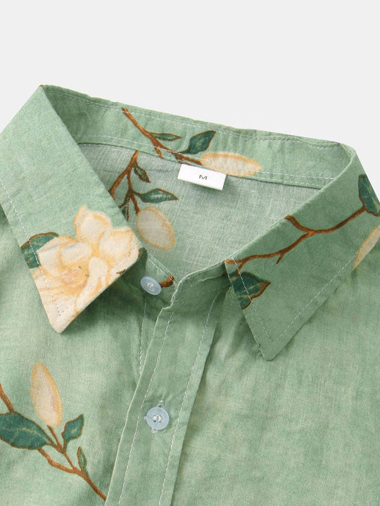 Floral Print Button Up Shirt